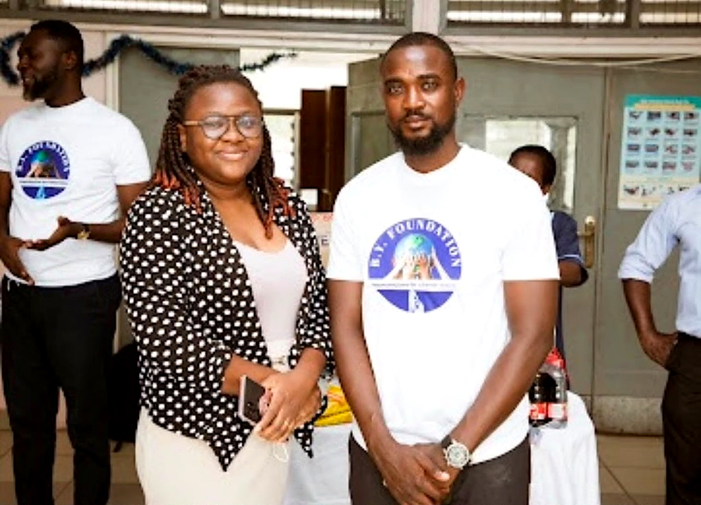 The foundation team at an event