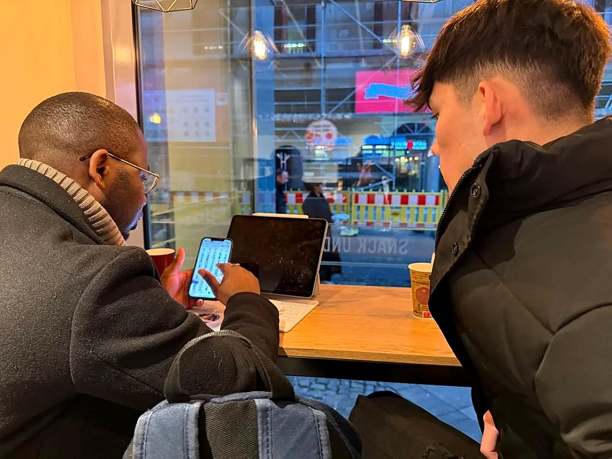 A conversation in Germany