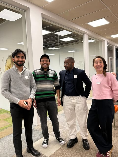 Partners standing together with the foundation