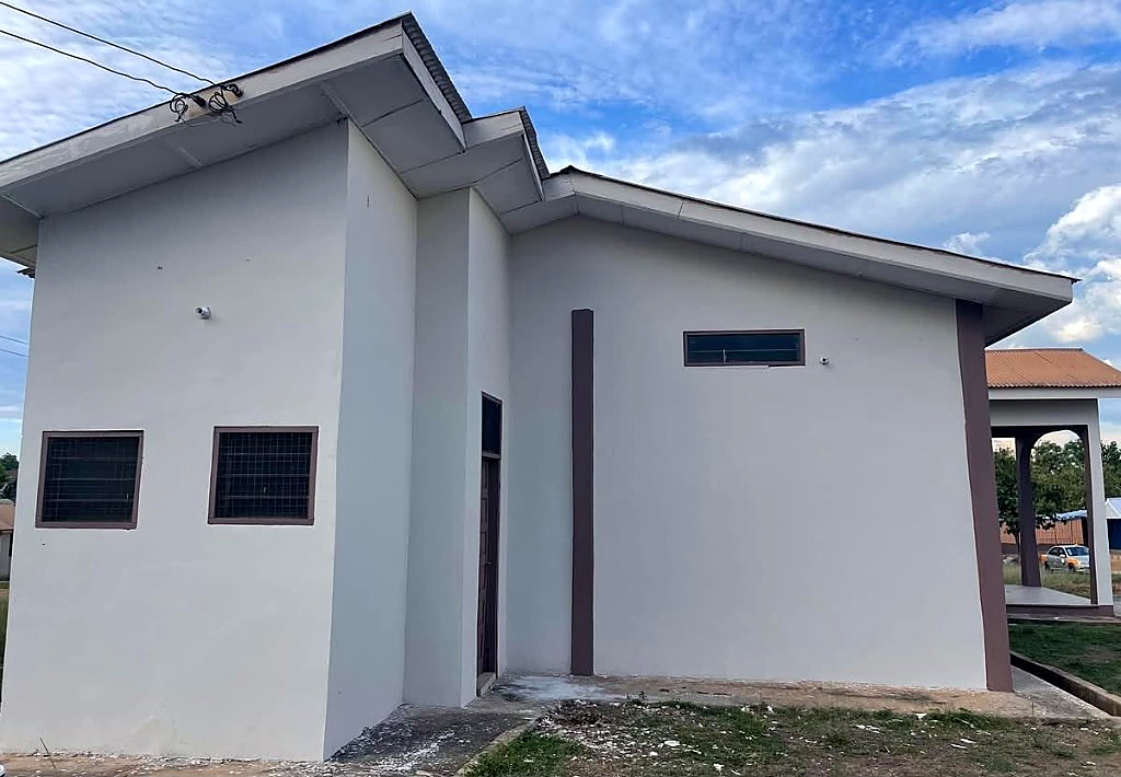 The renovated library building in Sekyere East